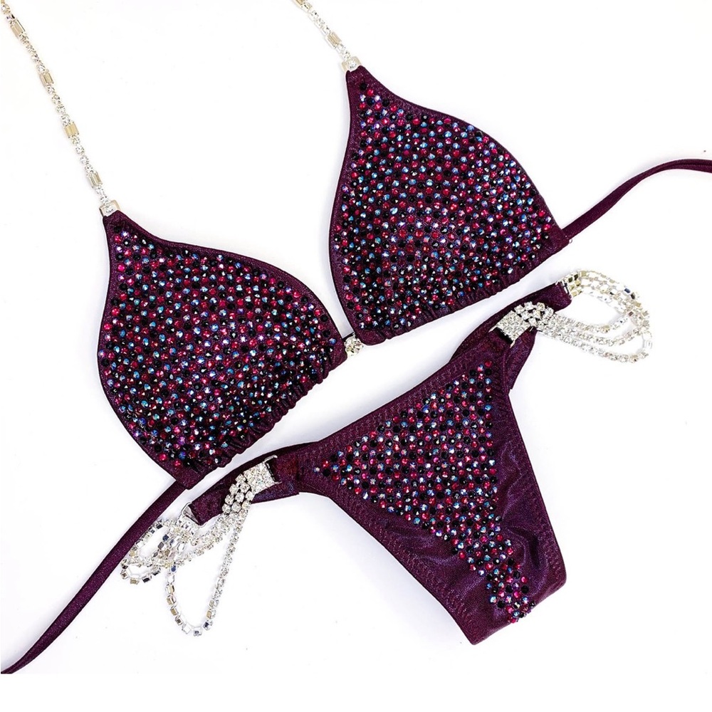 Toxic Angelz Vampire Red Full Scatter Competition suit **Never worn on stage**